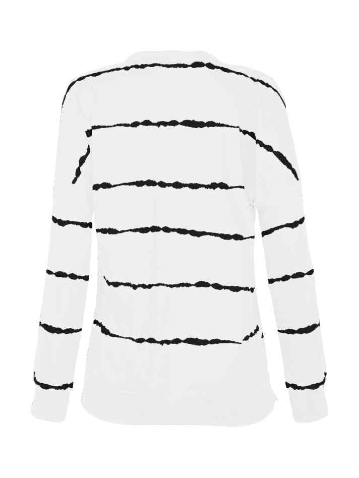 Striped Round Neck T-Shirt